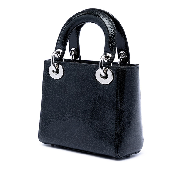 Pre-Loved Dior Mini Deerskin Ceramic Effect Jeweled Swan Lady Dior - Picture 2 of 7